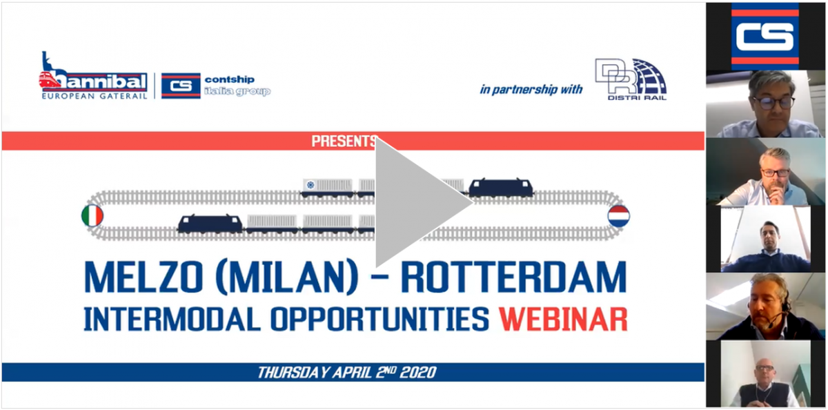 Hannibal-DistriRail Webinar on Italy-Netherlands intermodal opportunities