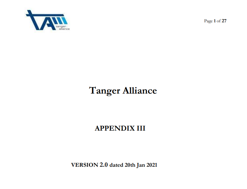 TA Appendix III - Operational Manual