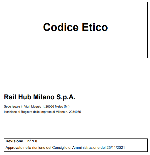 Codice Etico RHM