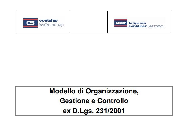 LSCT Modello Organizzativo Terminal - Parte Generale