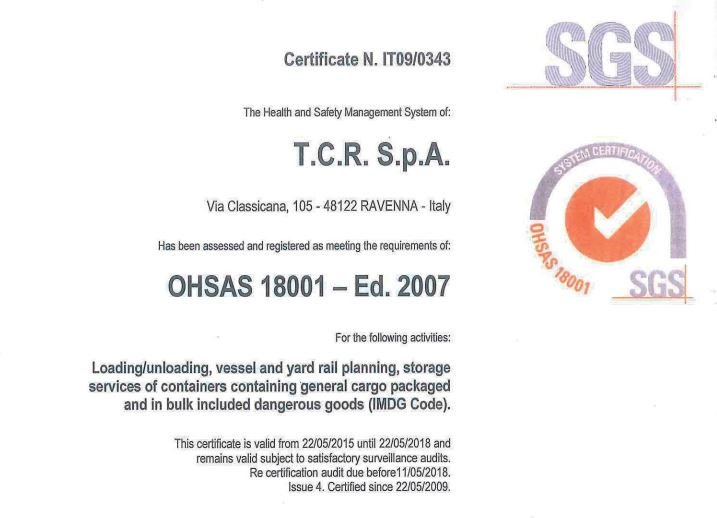 TCR OHSAS 18001:2007 ENG