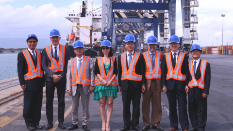 China Communication Construction Company delegation at Gioia Tauro