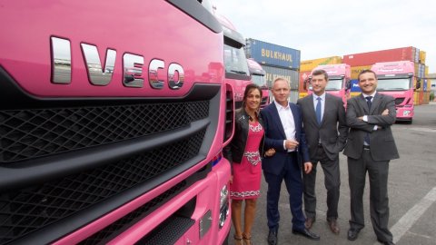 Delivery of Iveco trucks at Rail Hub Milano