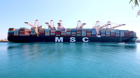 the ultra large container ship, MSC Erica