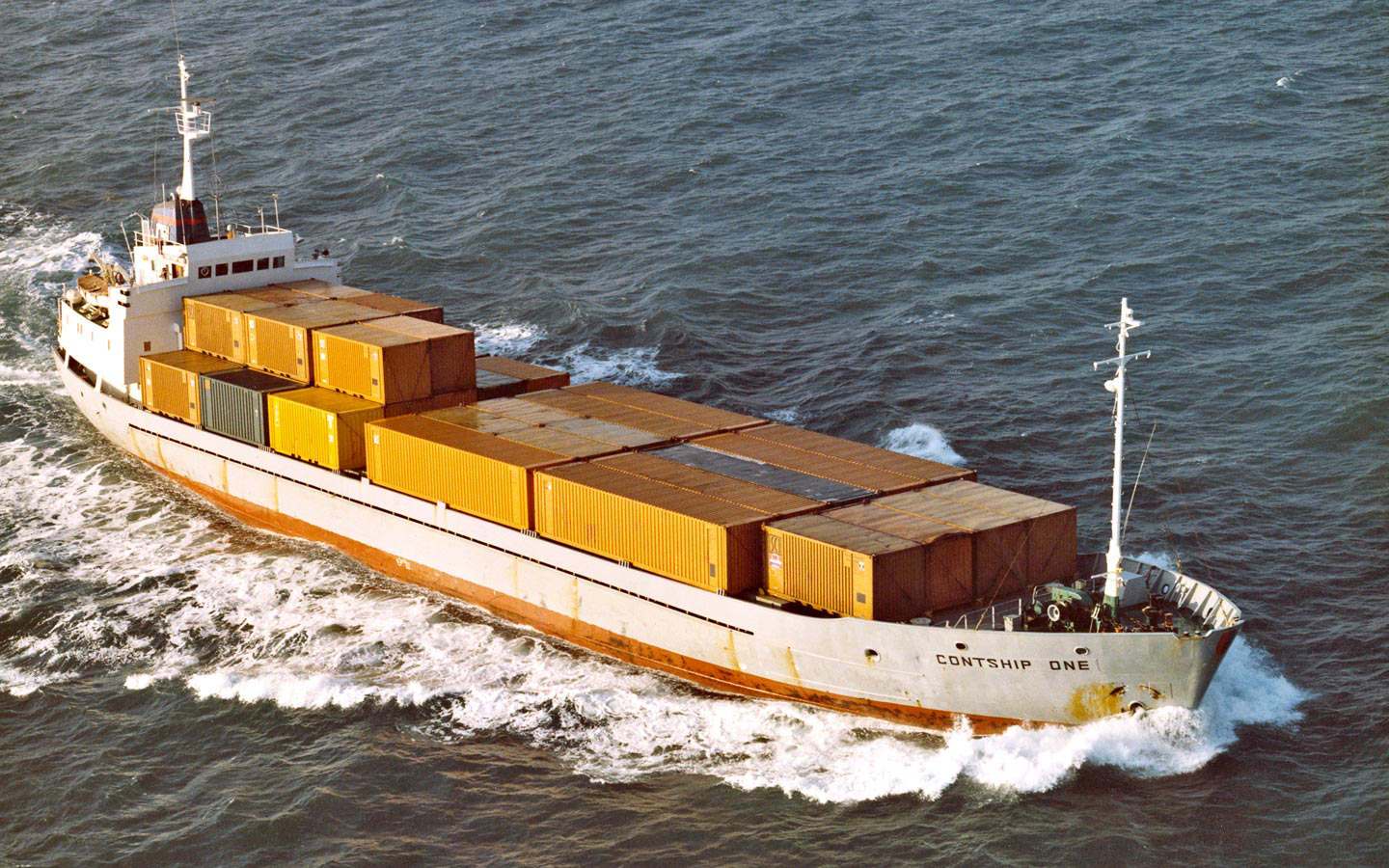 The Contship One, one of the first container carriers used by Contship